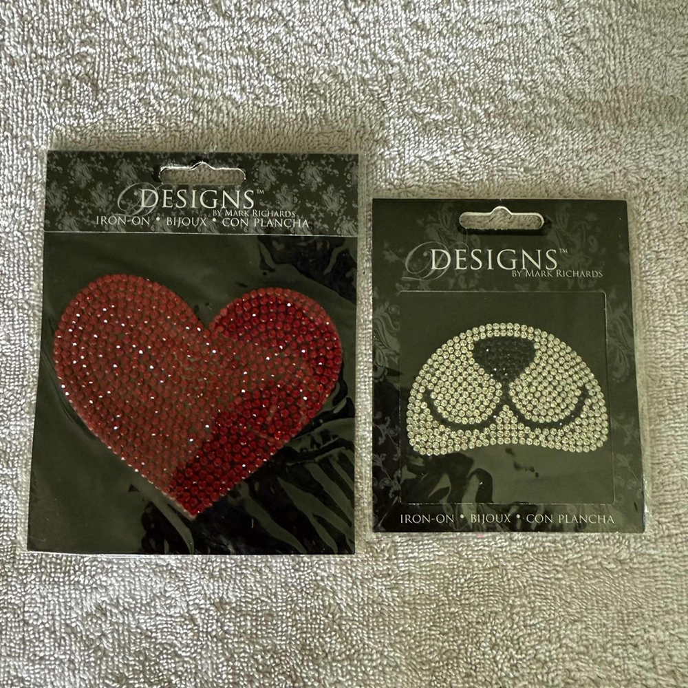 Iron On Design by Mark Richards Red Silver